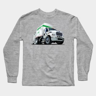 Cartoon Garbage Truck Long Sleeve T-Shirt